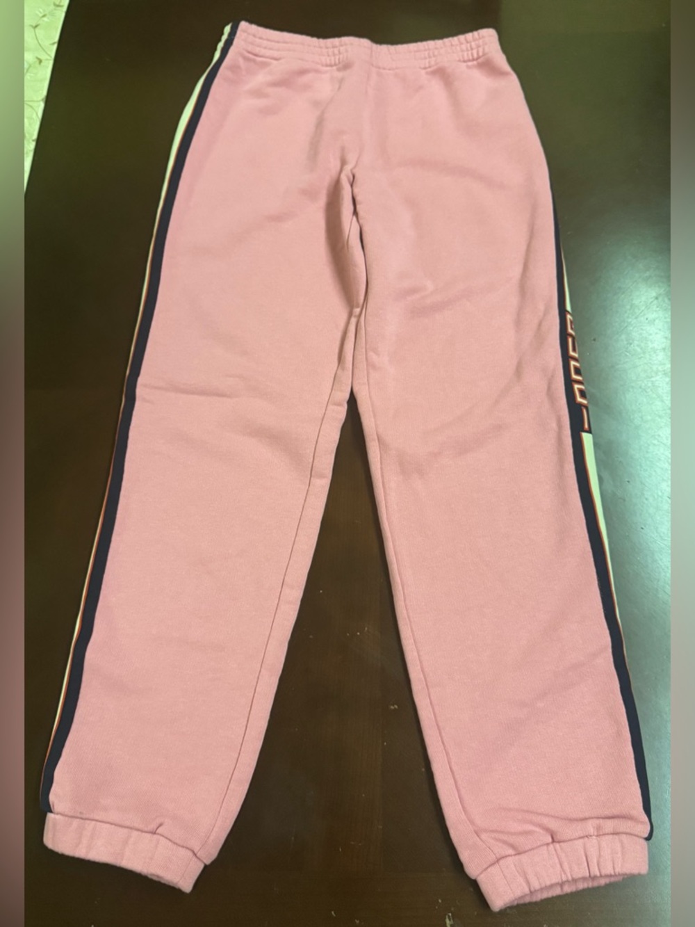 Gucci Kids Pink Side-Stripe Sweatpants